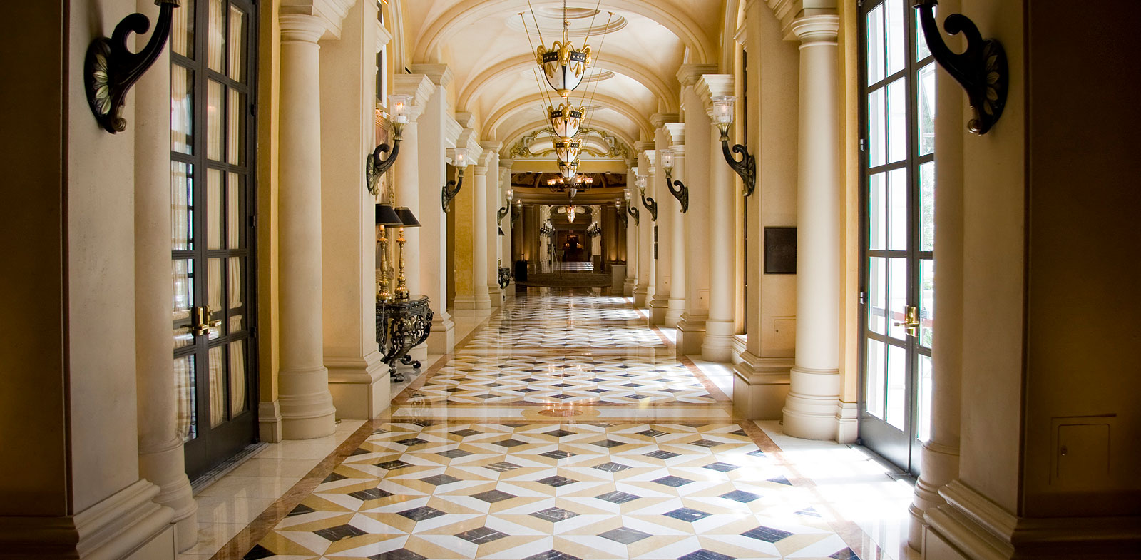 Luxury home hallway
